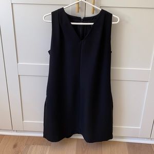 Banana Republic Black V-neck Sleeveless Dress